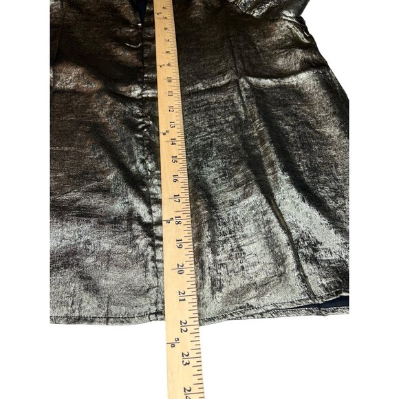 Hazel Metallic Long Sleeve Blouse M - Picture 12 of 15